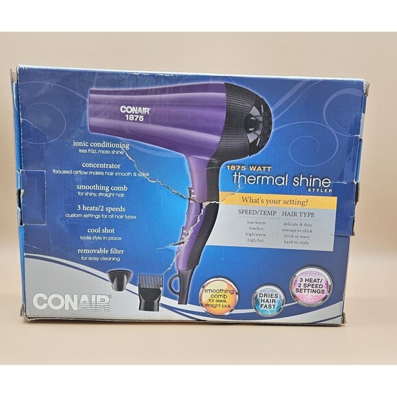 Conair Infiniti Pro 875 Styling Tool Salon AC Motor Hair Dryer PURPLE - Picture 4 of 4